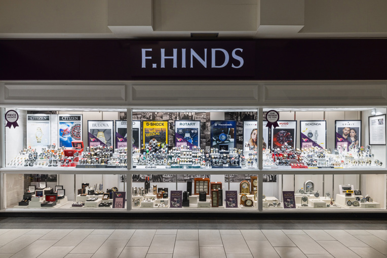 F.Hinds frontage in The Darwin