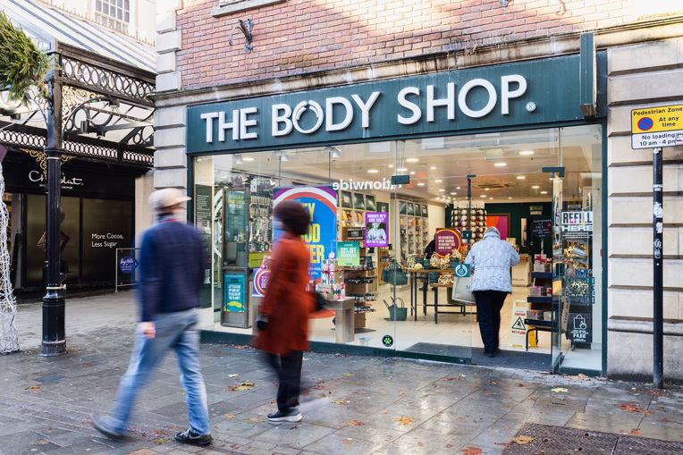 The body shop exterior Shrewsbury