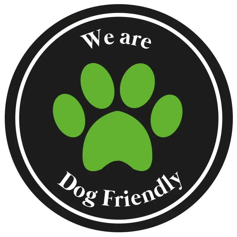 We are dog friendly badge