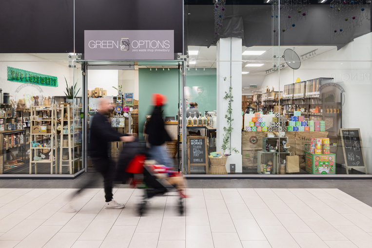 Green Options Exterior Frontage at The Darwin Shrewsbury