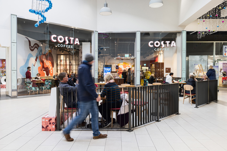 Image of Costa Coffee exterior inside The Darwin Shrewsbury